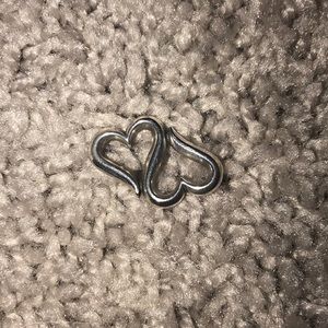 James Avery double heart charm